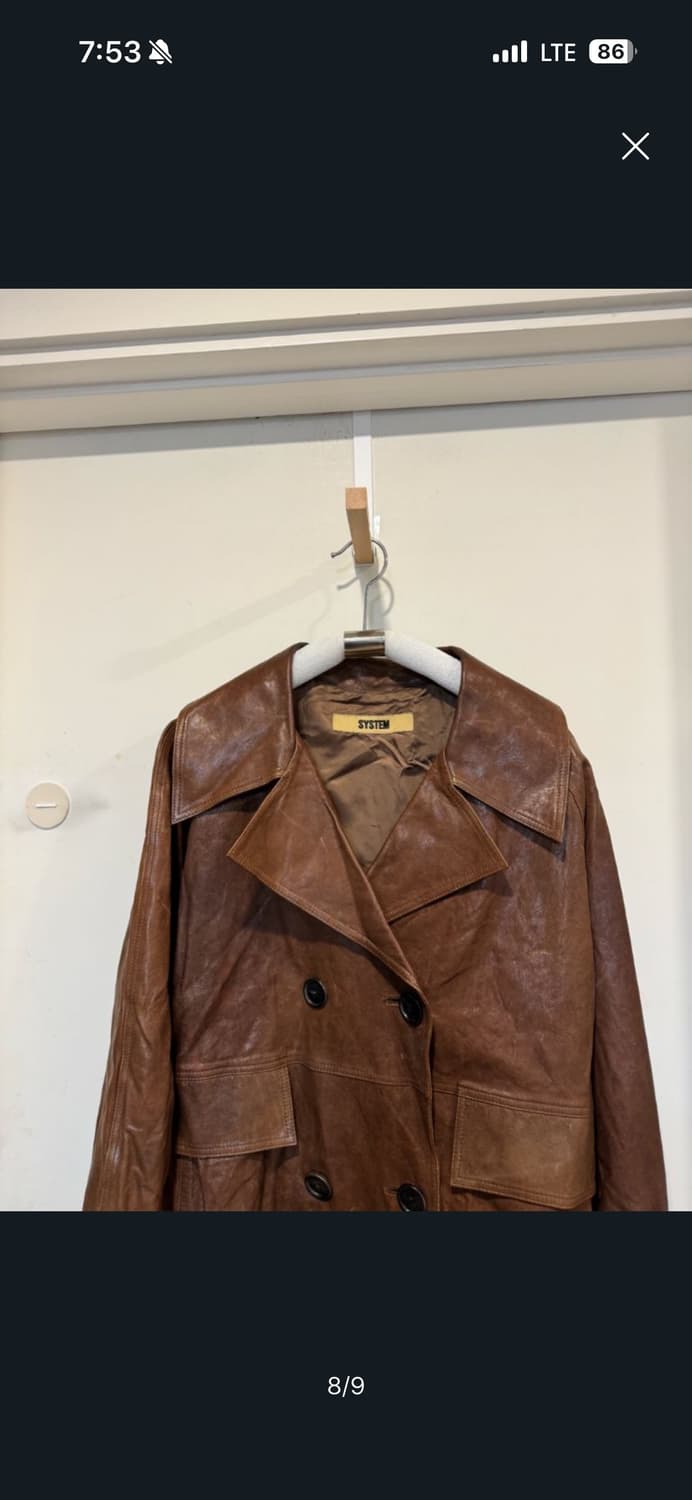 system 시스템 양가죽 봄버 자켓 상품이미지7