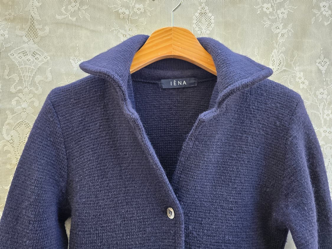 이에나 울 100% 니트 자켓 (made in japan) 상품이미지2