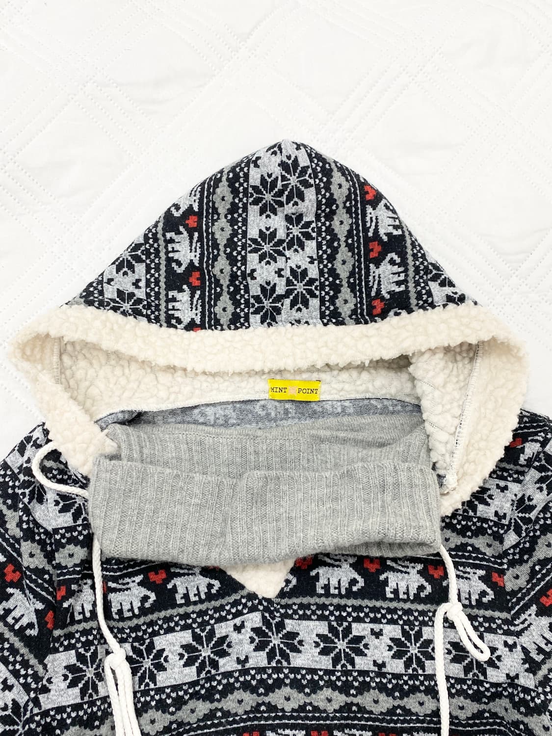 ꒰ঌ 눈꽃 노르딕 후드 니트 세트 ໒꒱ 상품이미지4