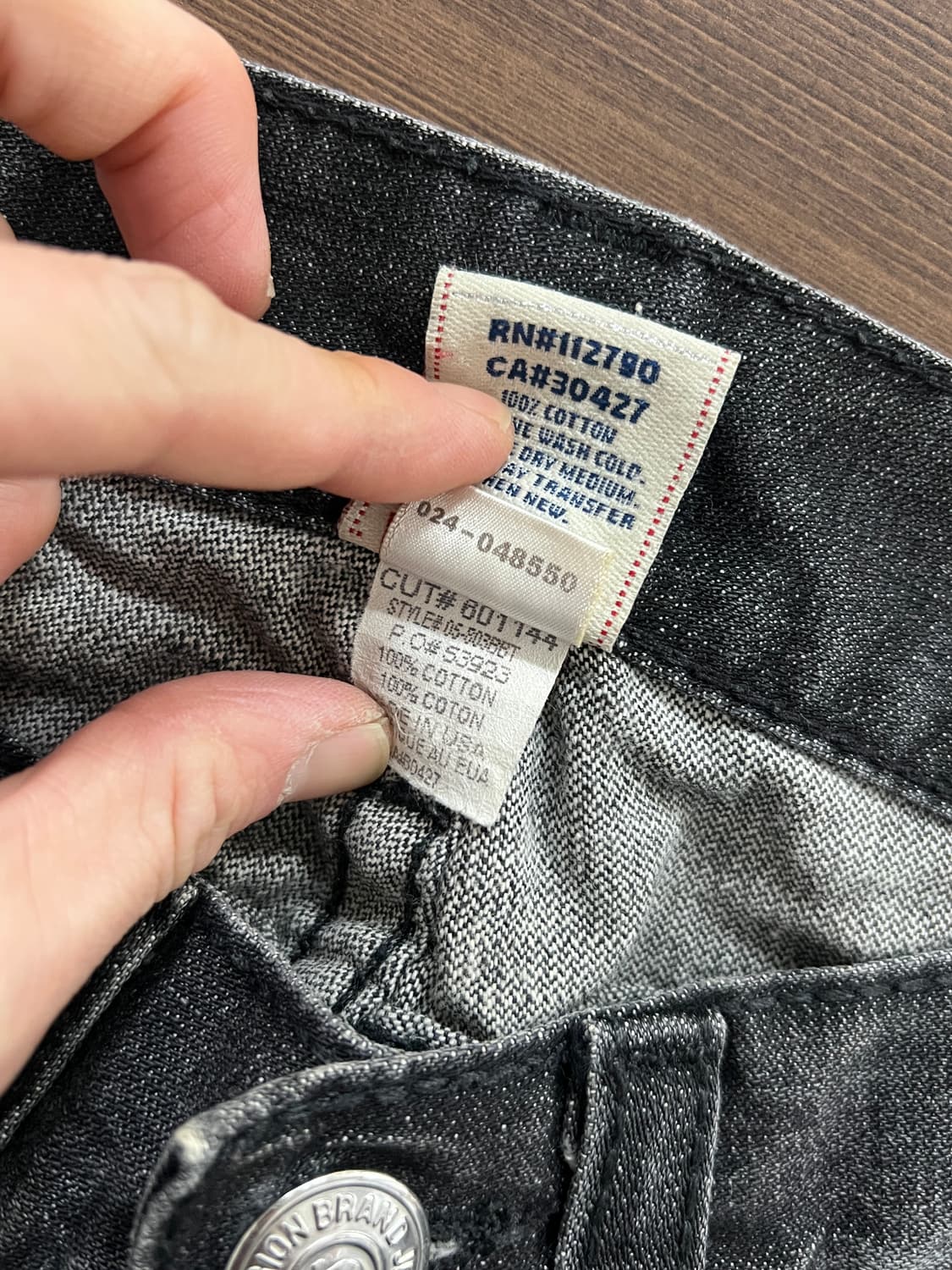 True Religion 트루릴리전 조이 빅 T 부츠컷 흑청 데님 팬츠 상품이미지7