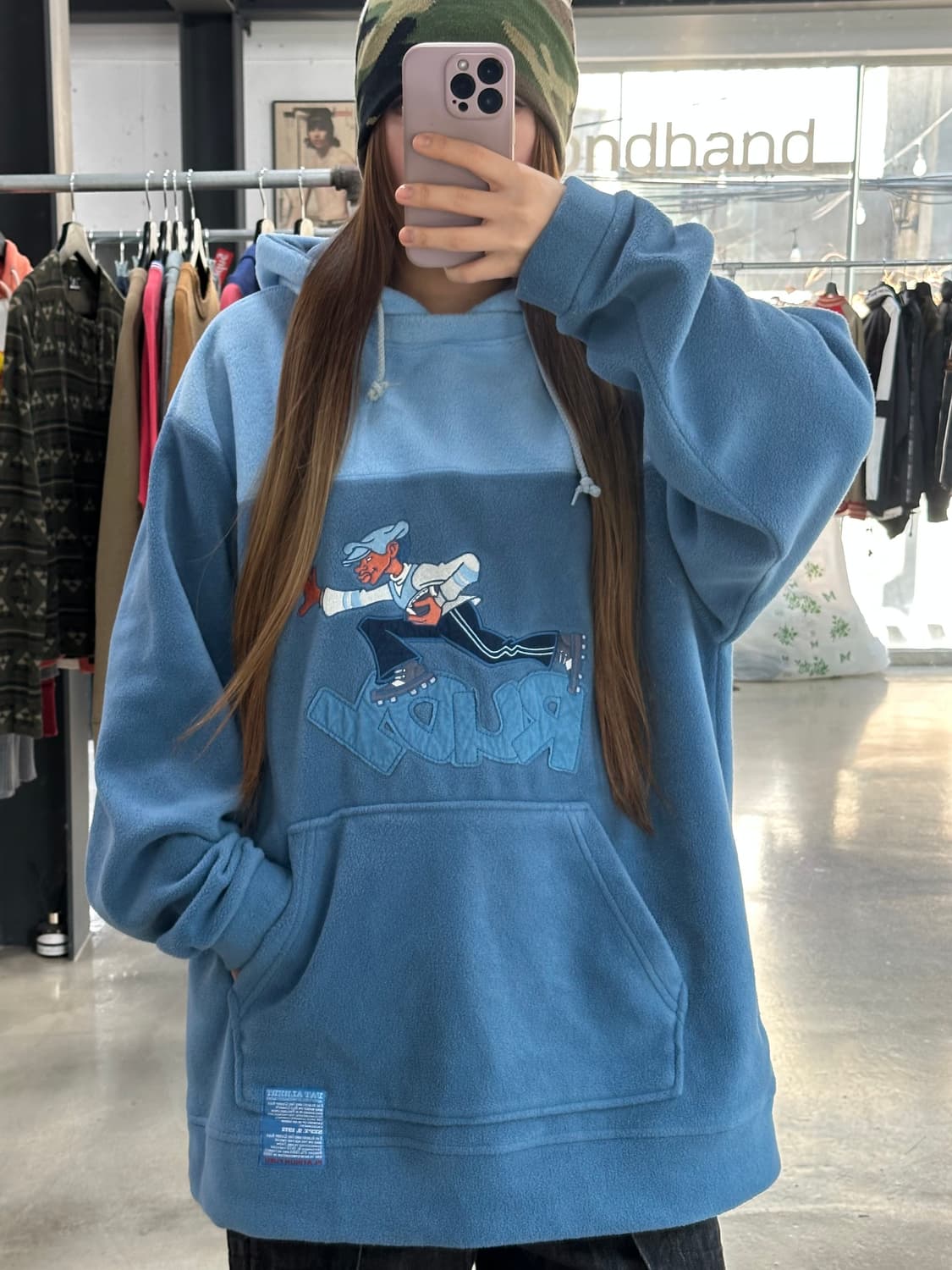 푸부 플래티넘 플리스후드티 소라 상품이미지4