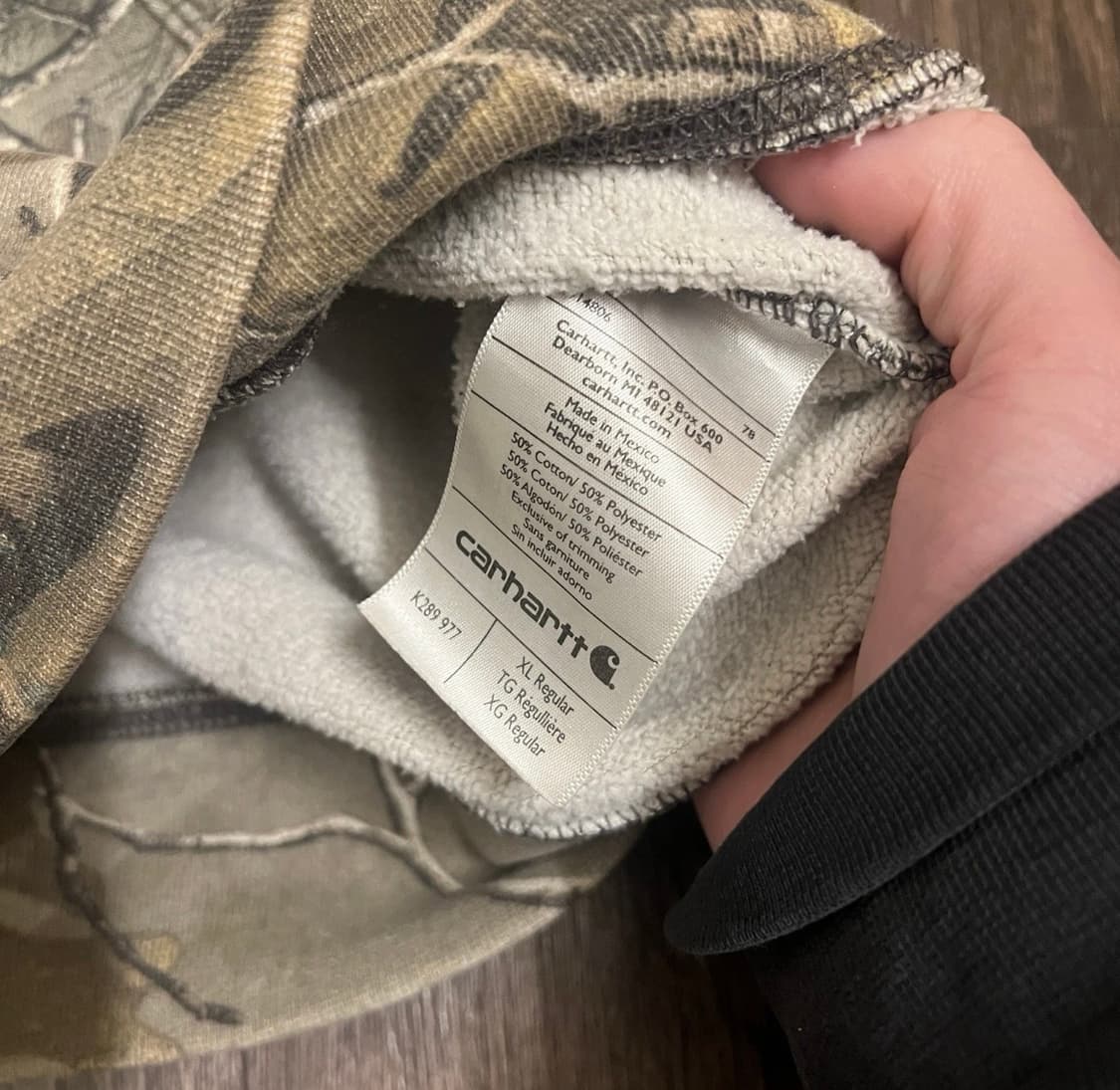 칼하트 밀리터리 리얼트리 후드집업 XL 상품이미지6