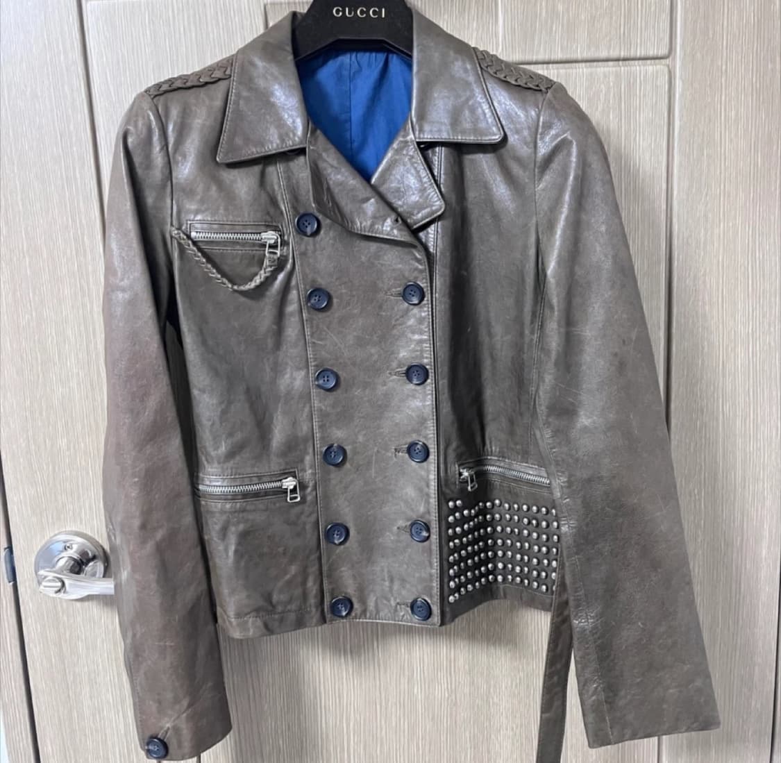Vintage leather jk 상품이미지1