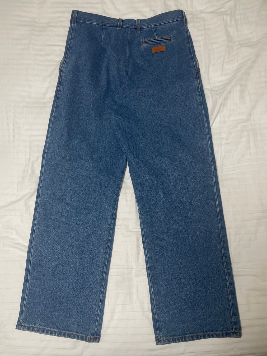 크리스타세야 블리치드 플리티드 데님 트라우저 M 상품이미지3