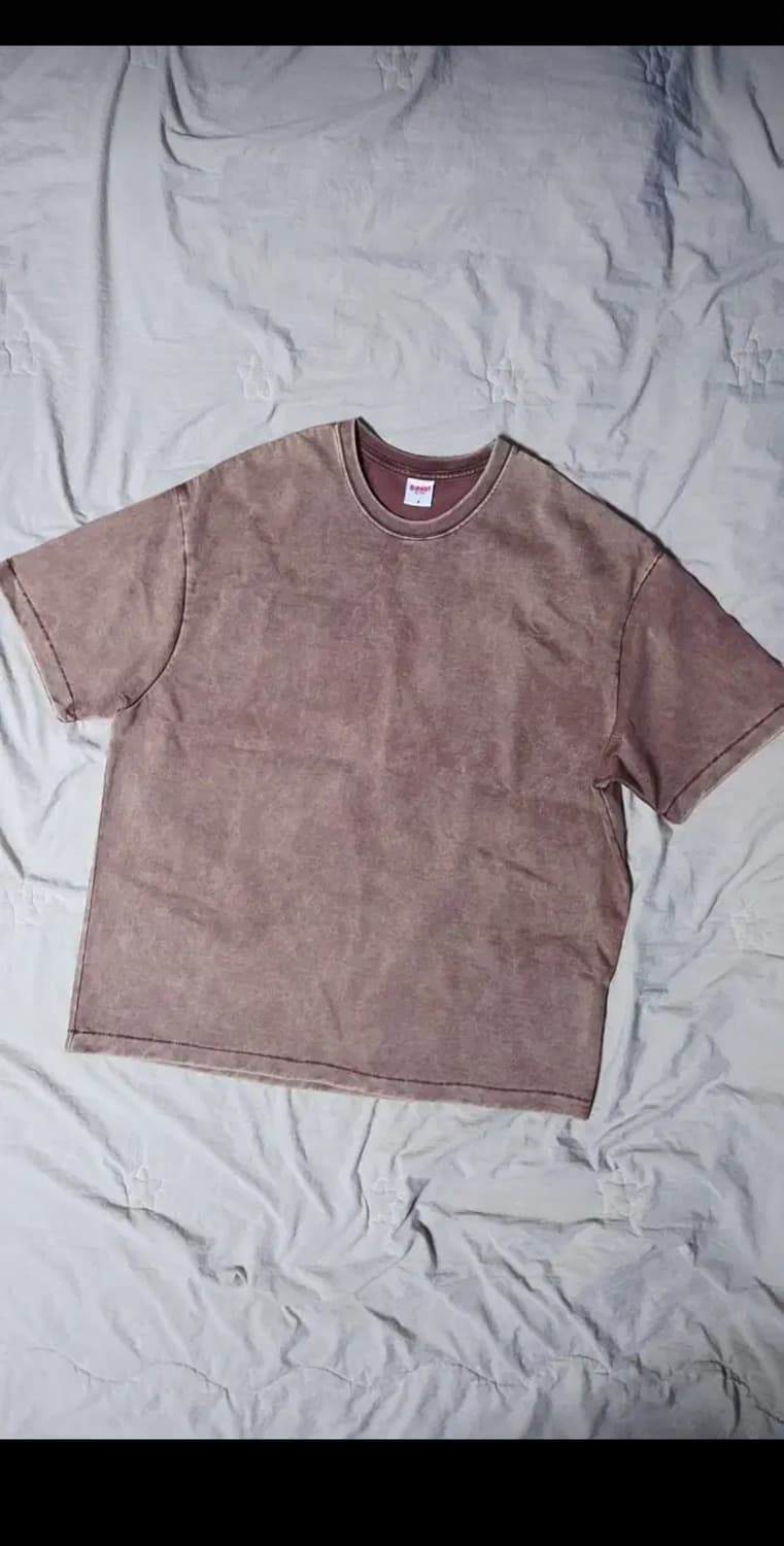 (xl) 블랙아웃 블리치 티셔츠 브라운 상품이미지1