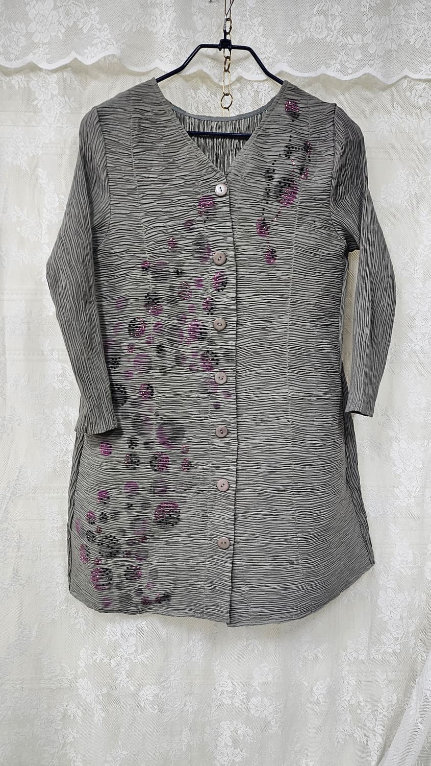 플리츠 주름롱 가디건 상품이미지2