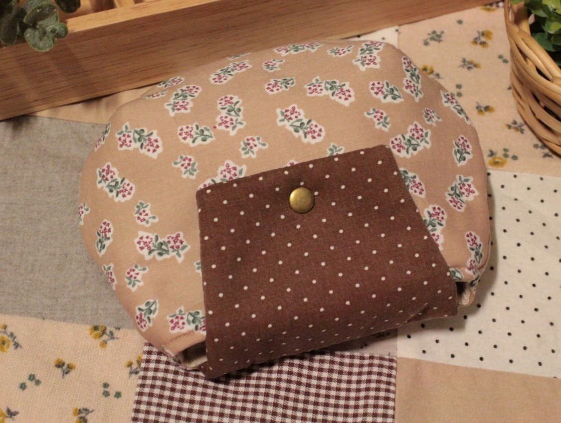 핸드메이드 베이지 다트 파우치 상품이미지7