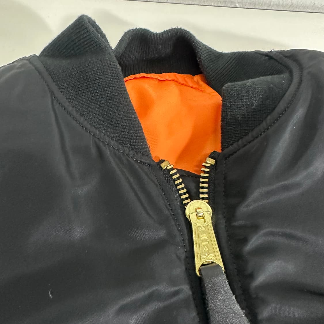 M 95 알파인더스트리 블랙 누빔 MA1 항공점퍼 상품이미지4