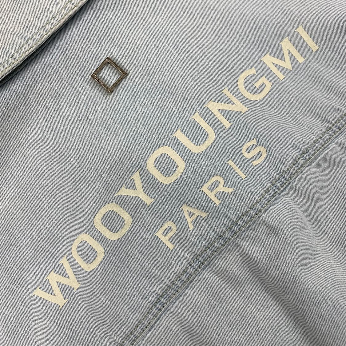 우영미 24SS 백로고 데님 셔츠 자켓 라이트블루 상품이미지2