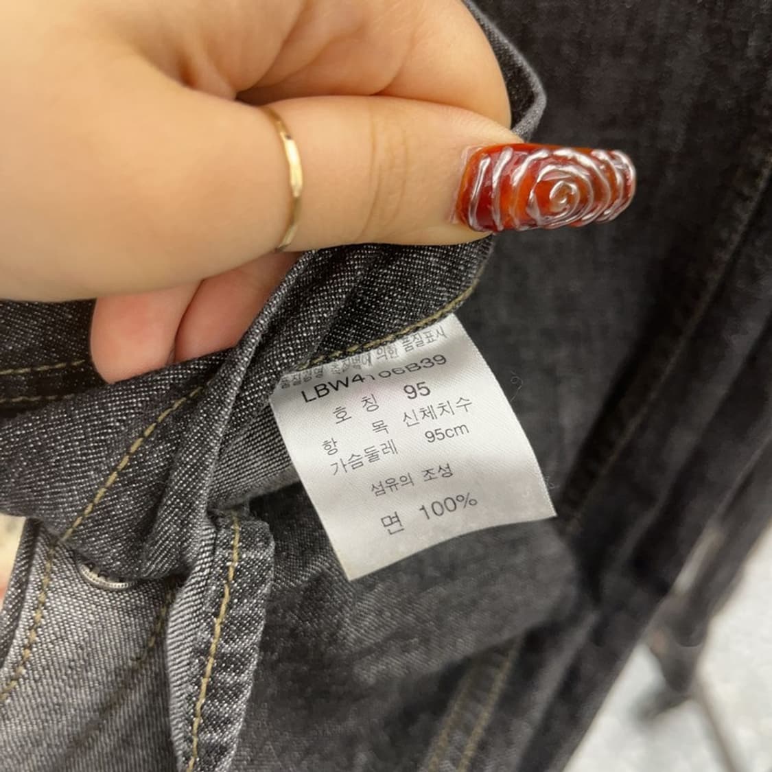 LEE 리 레트로 90's 트러커 흑청 데님셔츠 95 C09555 상품이미지6