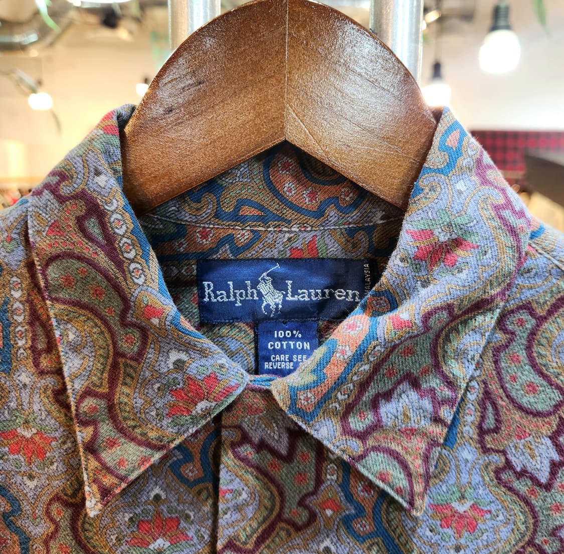 RALPH LAUREN 랄프 로렌 코튼 패턴  카라 셔츠 상품이미지3