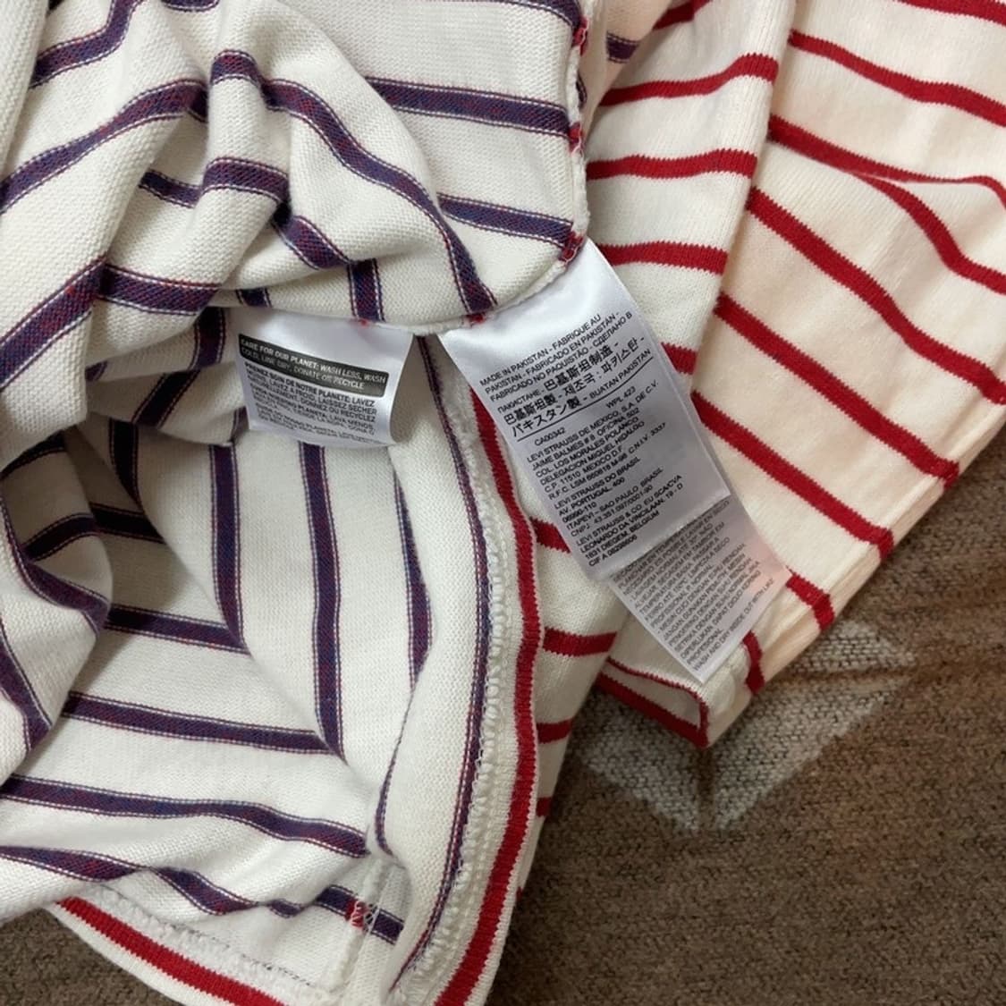 [100] 리바이스 스트라이프 긴팔티셔츠 상품이미지4