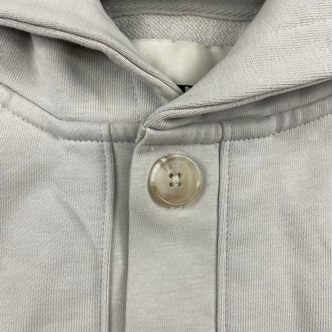 세터 스몰 로고 버튼 후드 티 상품이미지3