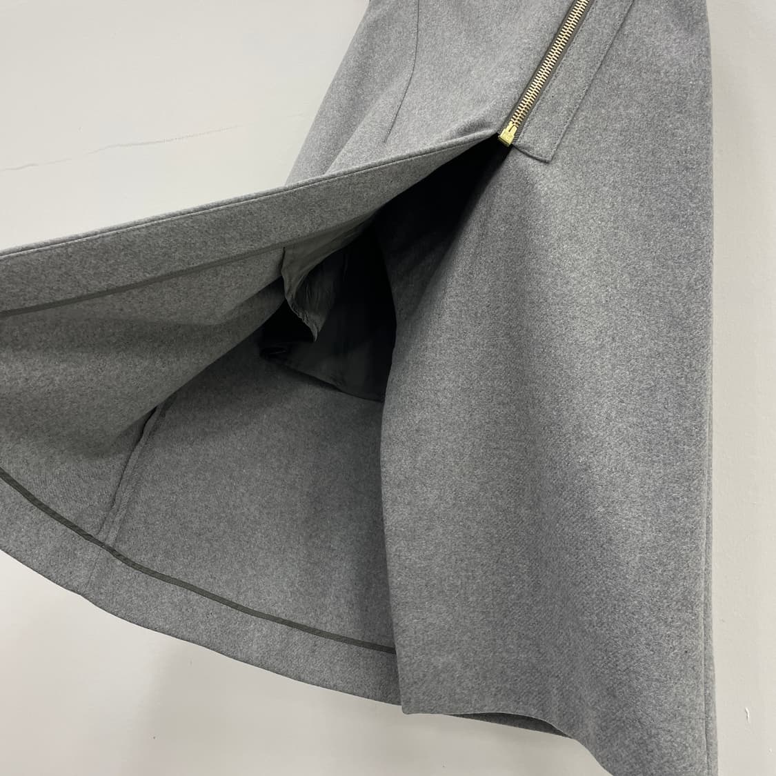 아크네 스튜디오 랩 스타일 그레이 울 스커트 치마 상품이미지7