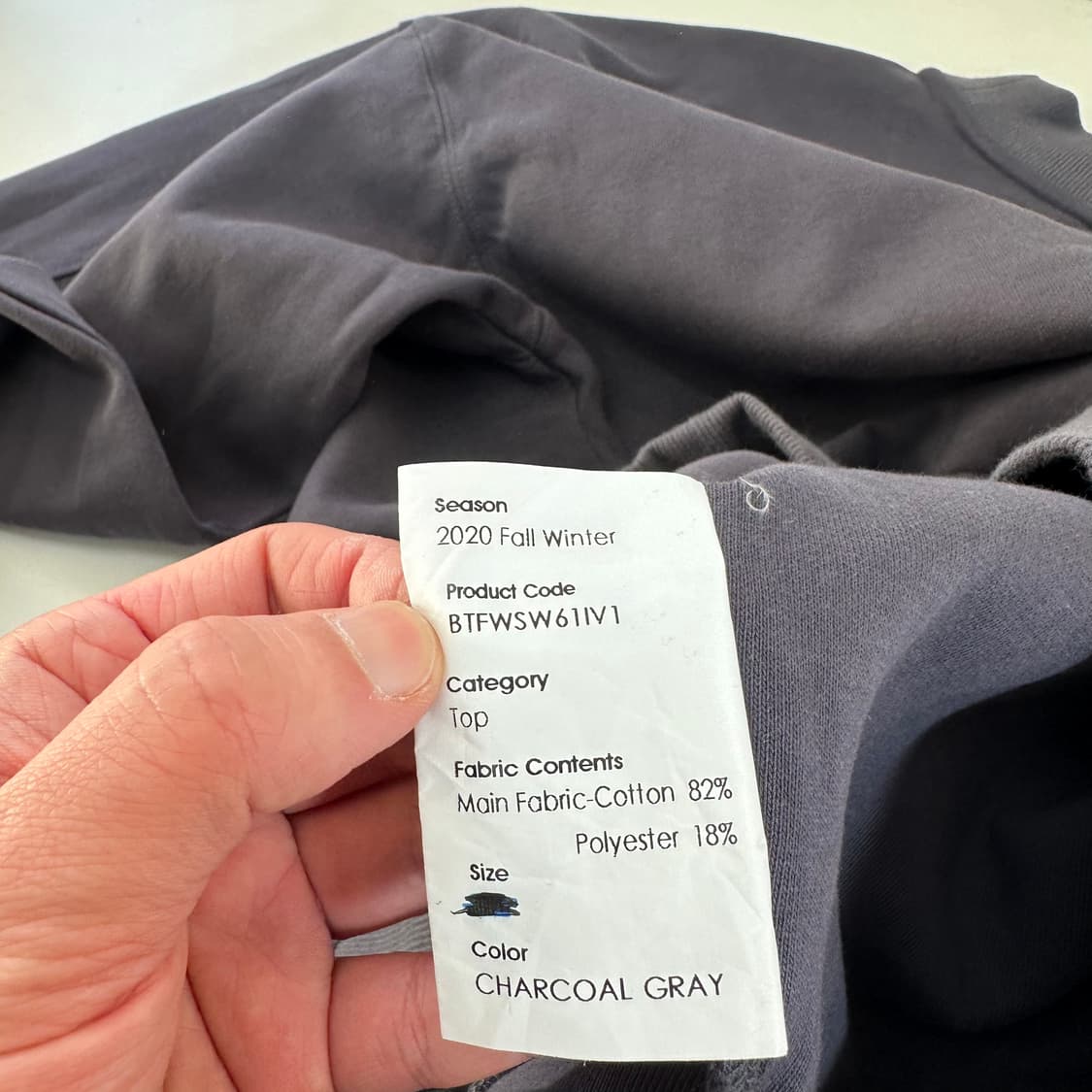 A2 아더에러 차콜 6주년 모크넥 맨투맨 상품이미지8