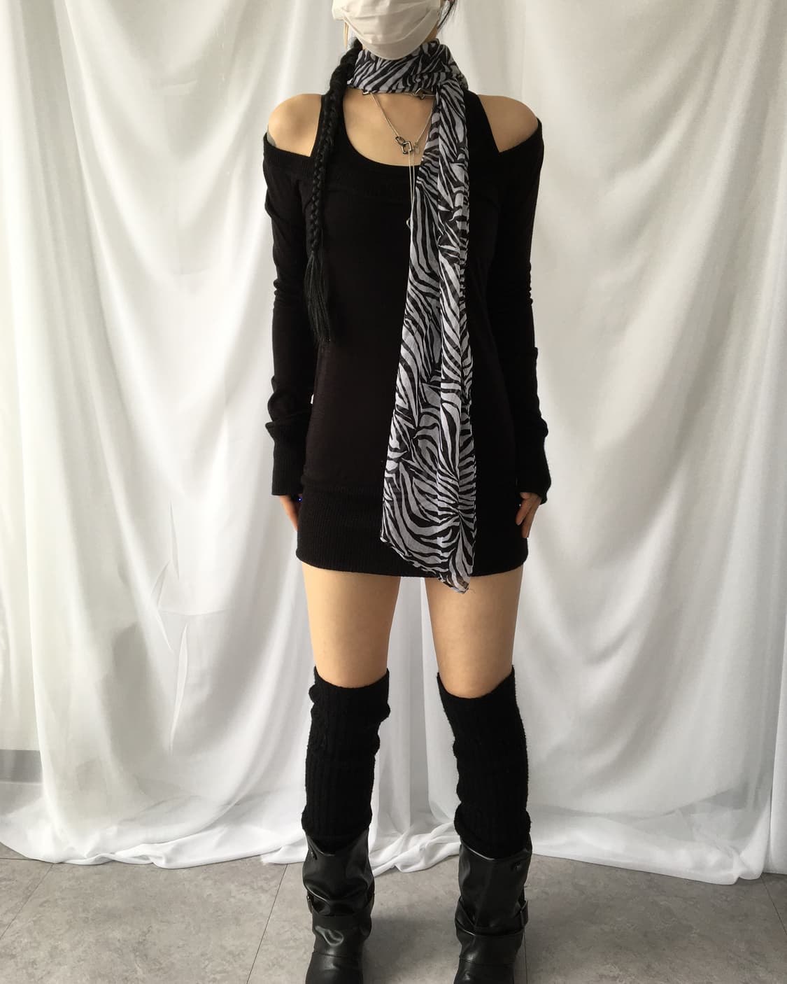  zebra pattern scarf 상품이미지5