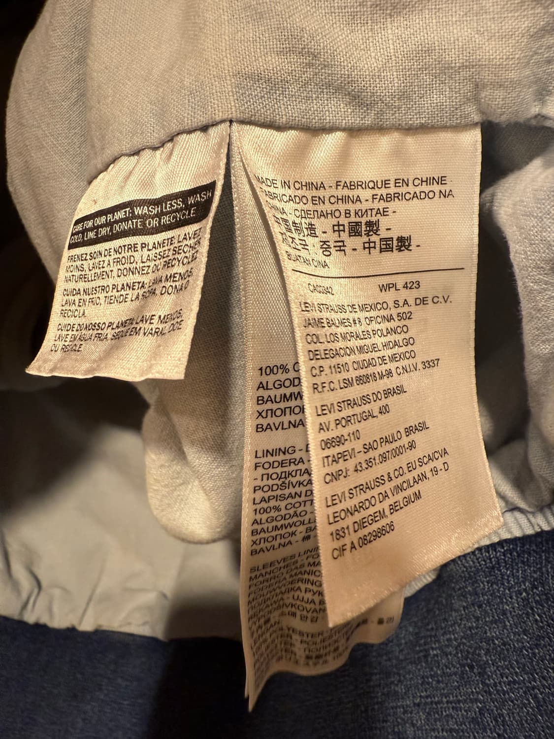 리바이스 데님 블루종 자켓 상품이미지3