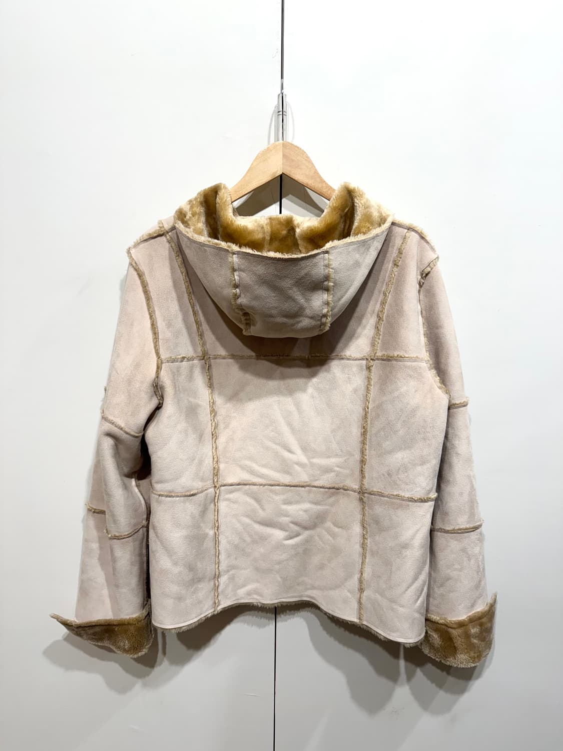 일본 빈티지 후드 무스탕 자켓 상품이미지4