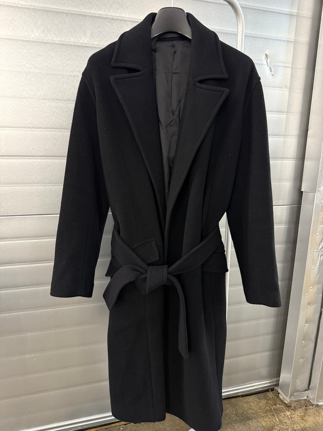 Theory 신형 블랙 로브 코트 L 상품이미지2