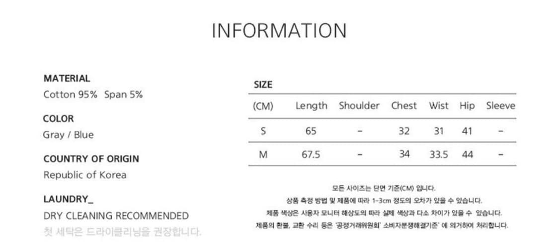 어나더에이 데님 원피스 M 상품이미지3