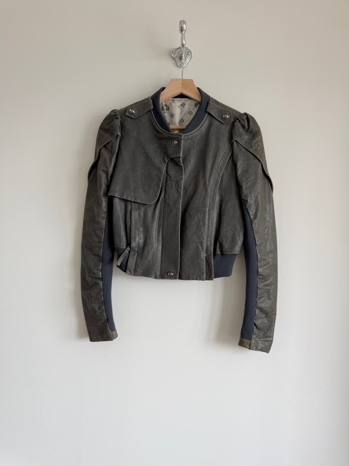 Pre owned 램스킨 레더 자켓 상품이미지1