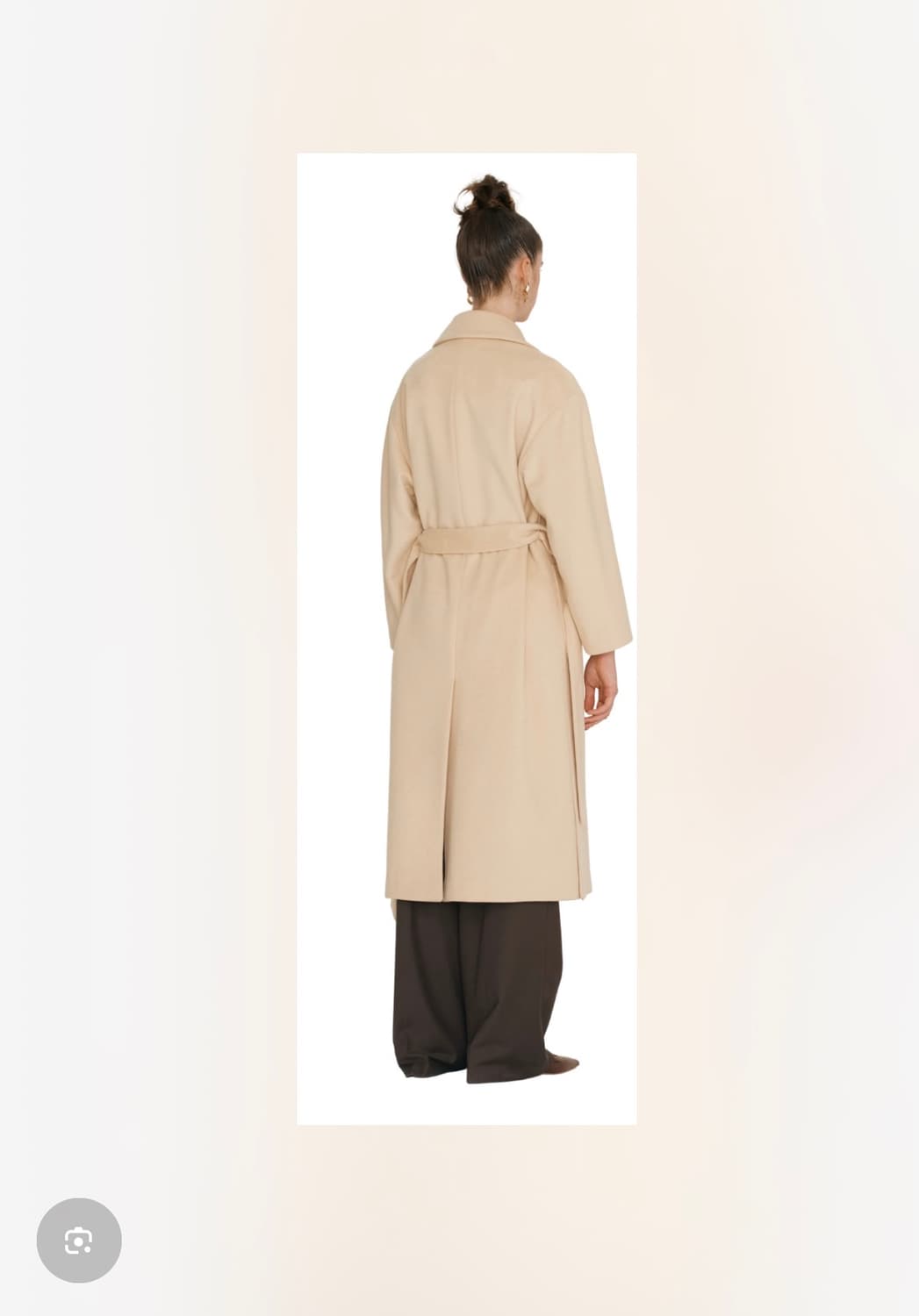 샤트렌 CHATELAINE 버터 롱 맥시 더블 브레스트 울 코트 S 상품이미지2