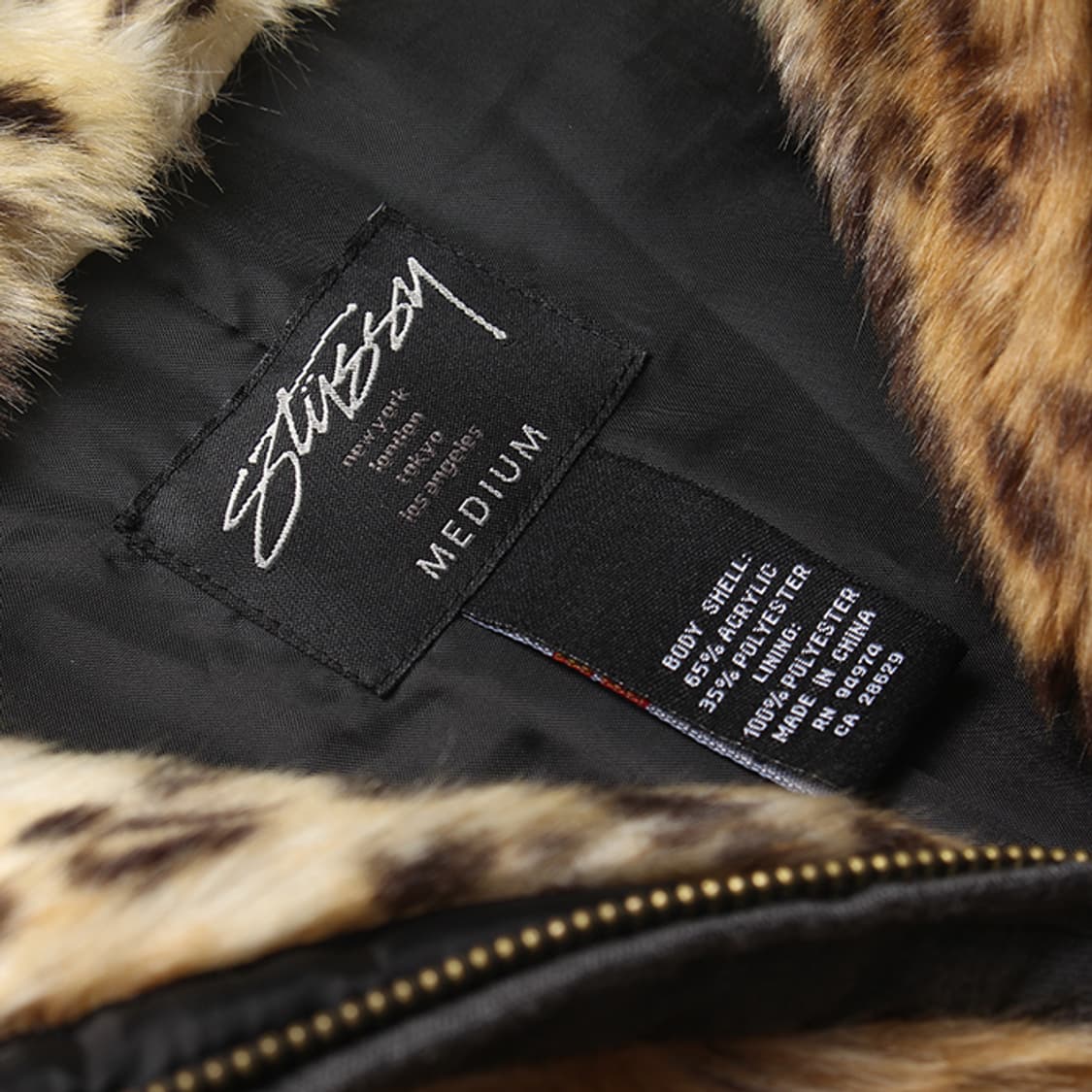 STUSSY "Pattern Fur Jacket" 상품이미지7