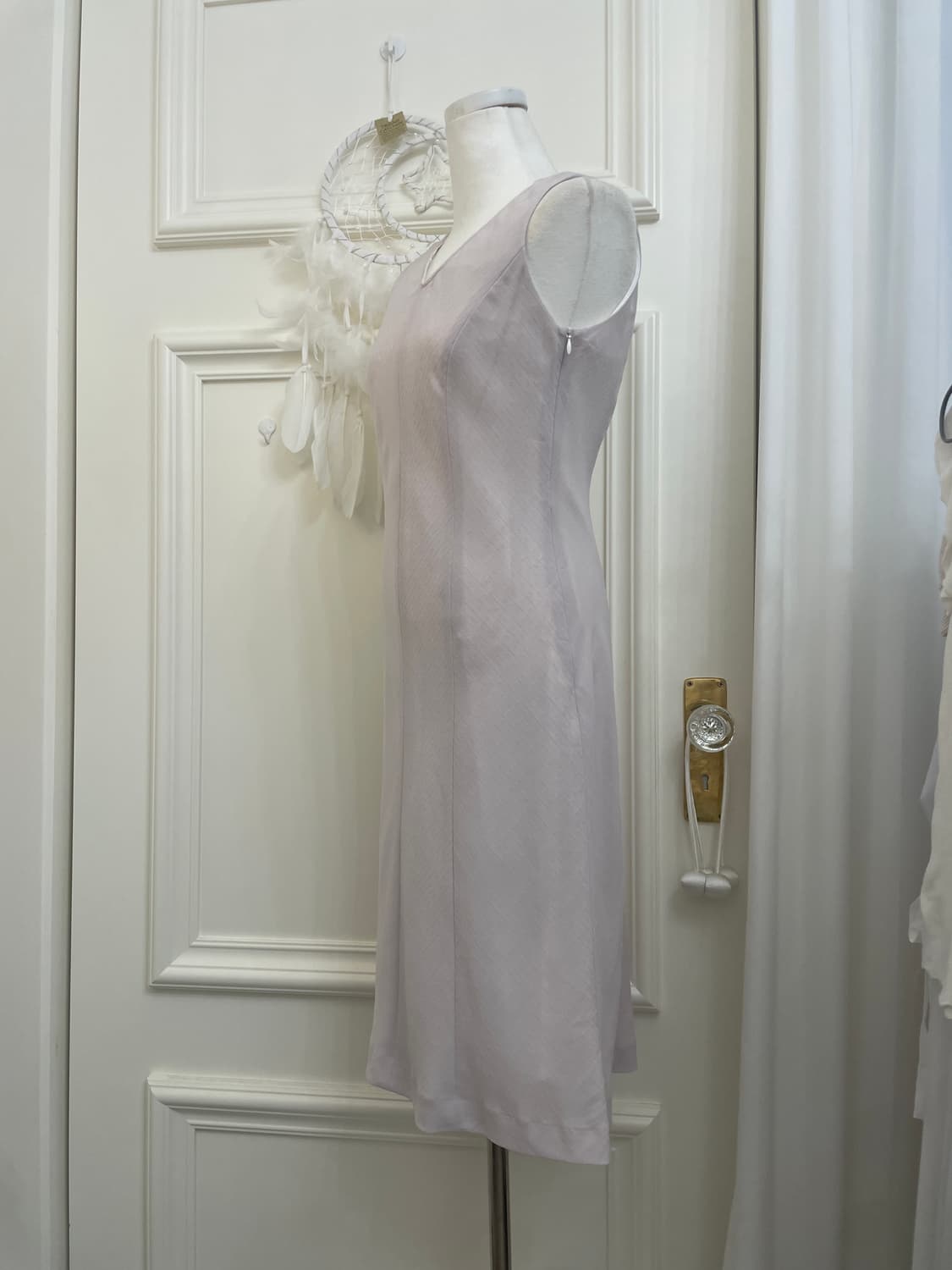 sheer pink lace v-neck princess line bas 상품이미지2