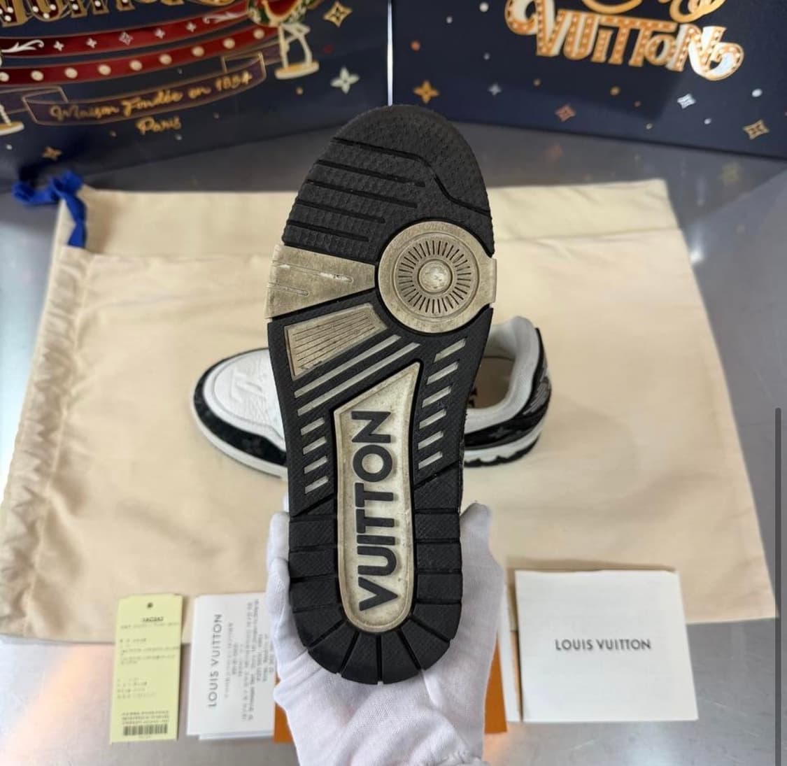 [리오브] 루이비통 LV 트레이너 데님 모노그램 스니커즈 상품이미지3