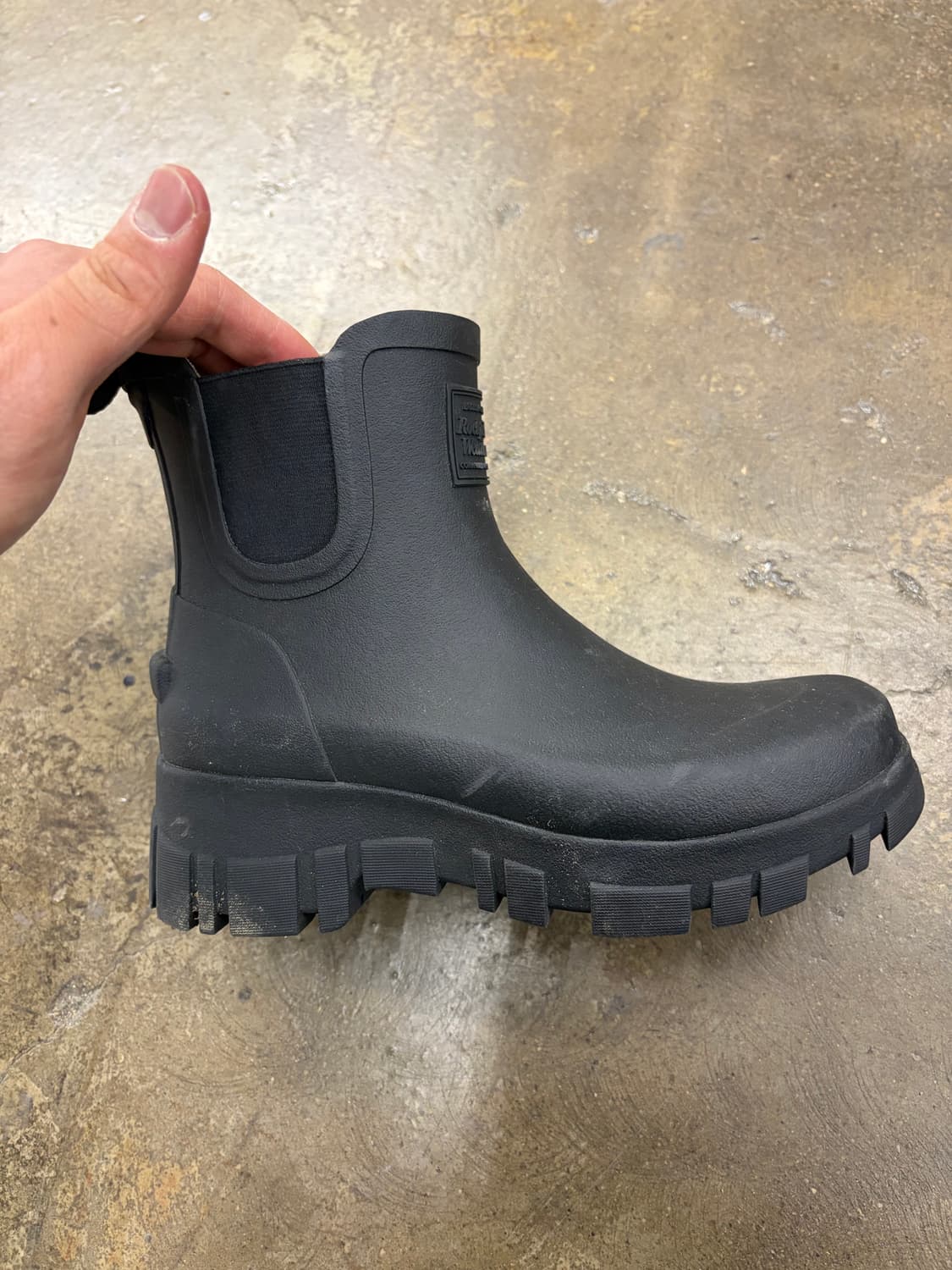 락피쉬 웨더웨어 블랙 레인부츠 상품이미지5