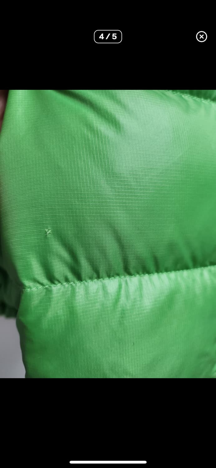 노스페이스 눕시 700 연두색 미노이 패딩 XL 상품이미지4