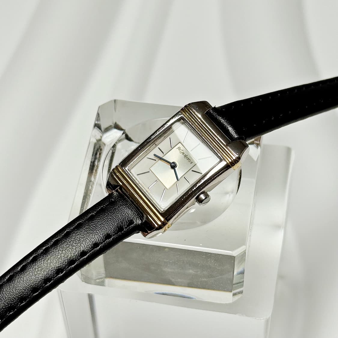 80's90's 빈티지 YSL 이브생로랑  콤비 탱크 워치 상품이미지3