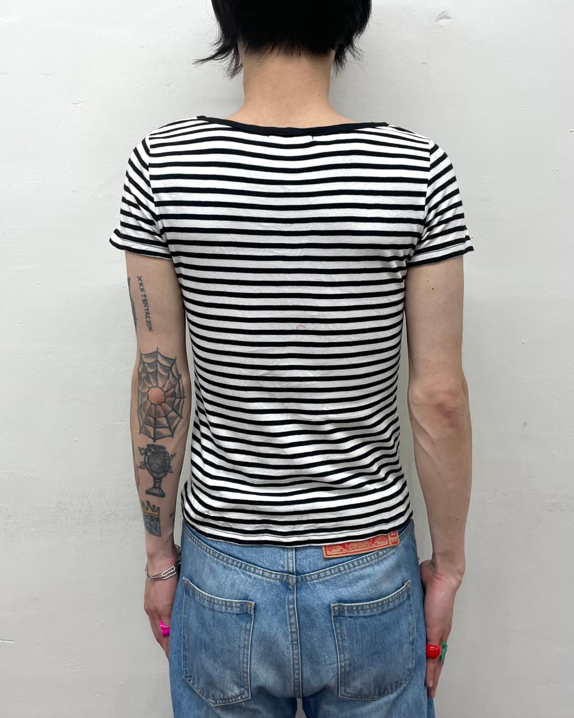 Stripe Silver Spangled T-Shirt  상품이미지2