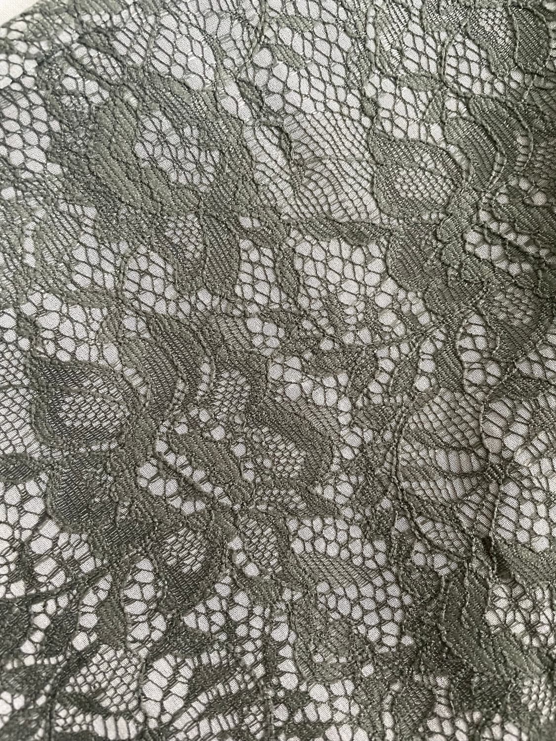 빈티지 카키 레이스 미디 스커트  상품이미지4