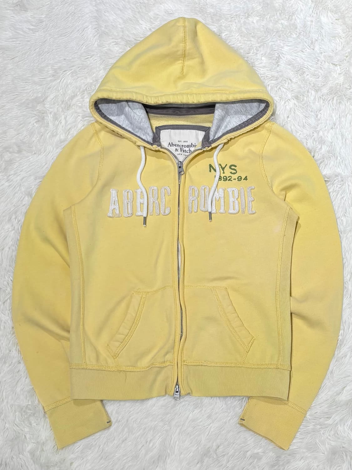 아베크롬비 레몬 투웨이 빅로고 후드집업 상품이미지4