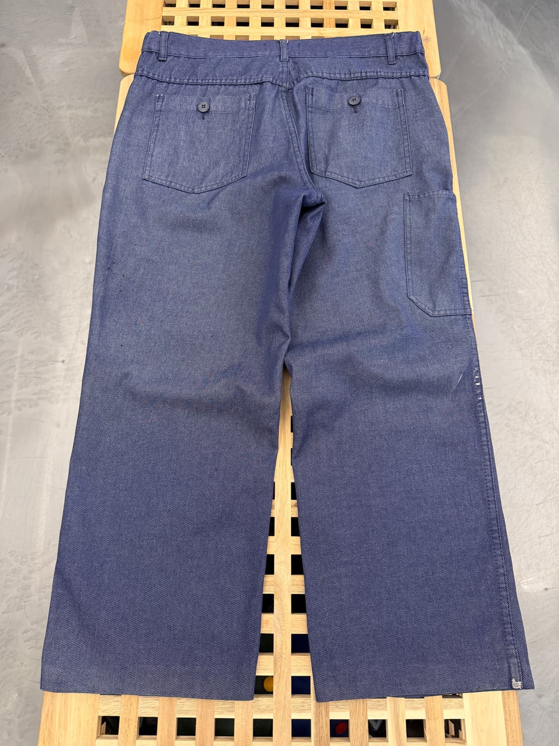 90s BARBE BLEUE FRENCH DENIM 데님 프렌치워크팬츠 상품이미지2