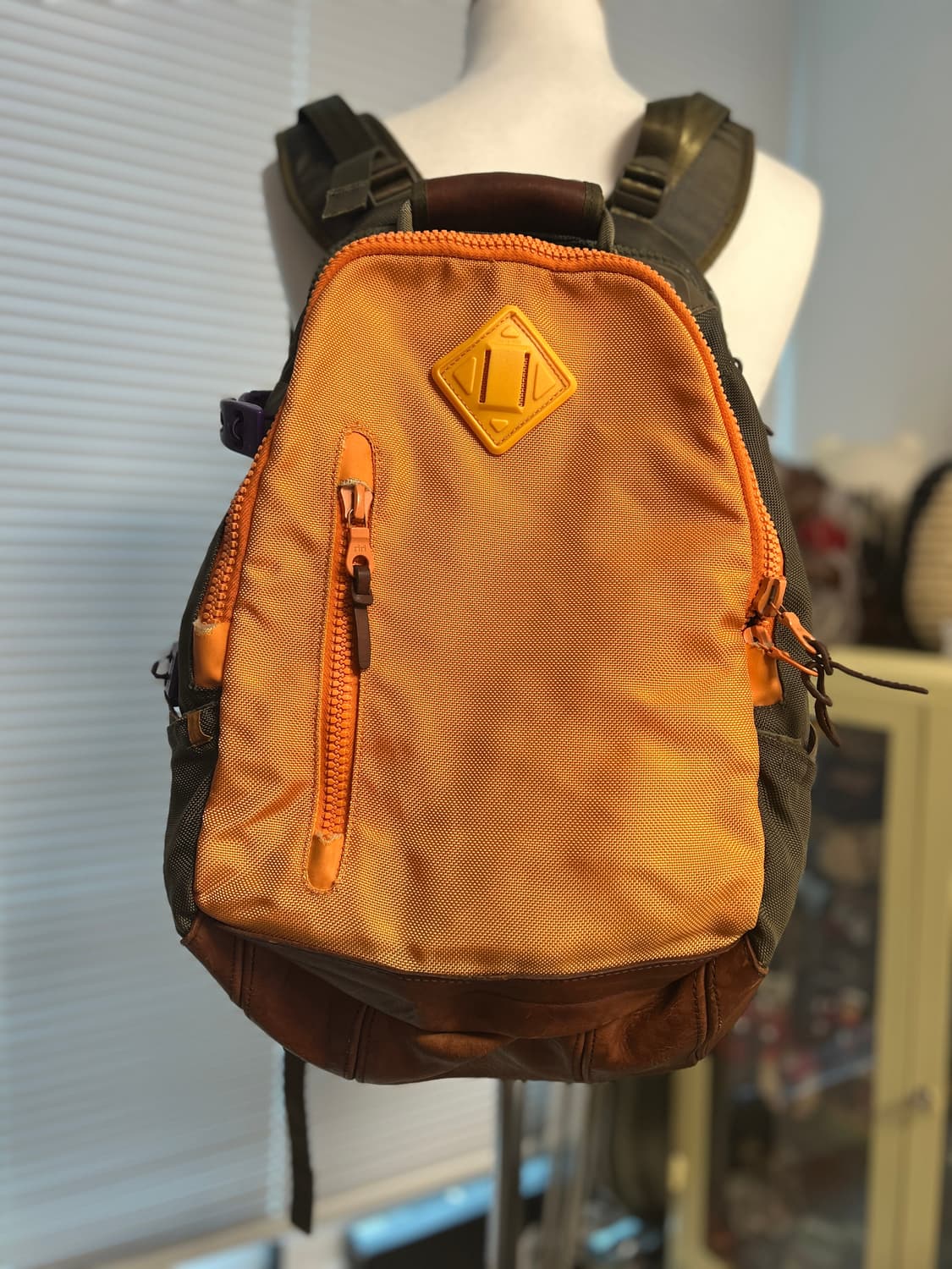 VISVIM 올드비즈빔 오렌지 멀티컬러 발리스틱 백팩 20L 상품이미지3