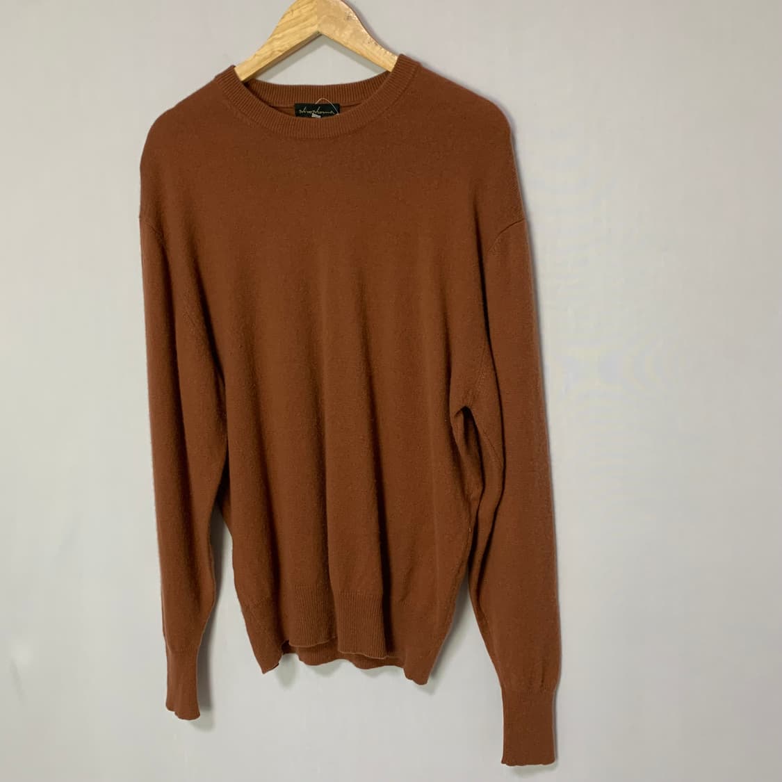 빈티지 캐시미어 100 니트 오렌지 브라운 XL 남녀공용 남성 니트 상품이미지2