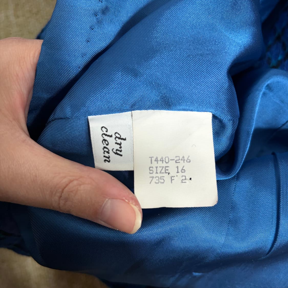 90s 펜들턴 빈티지 블루 하운드투스 체크 울 자켓(Free) 상품이미지6