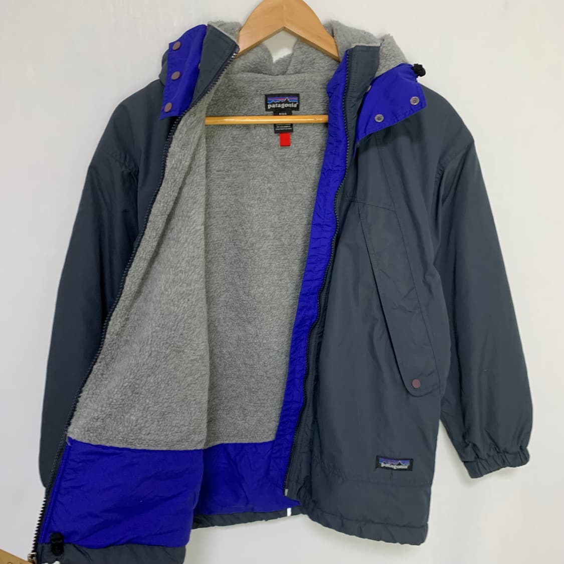 파타고니아 후드 야상 봄버 자켓 네이비 키즈 M 여성 상품이미지6
