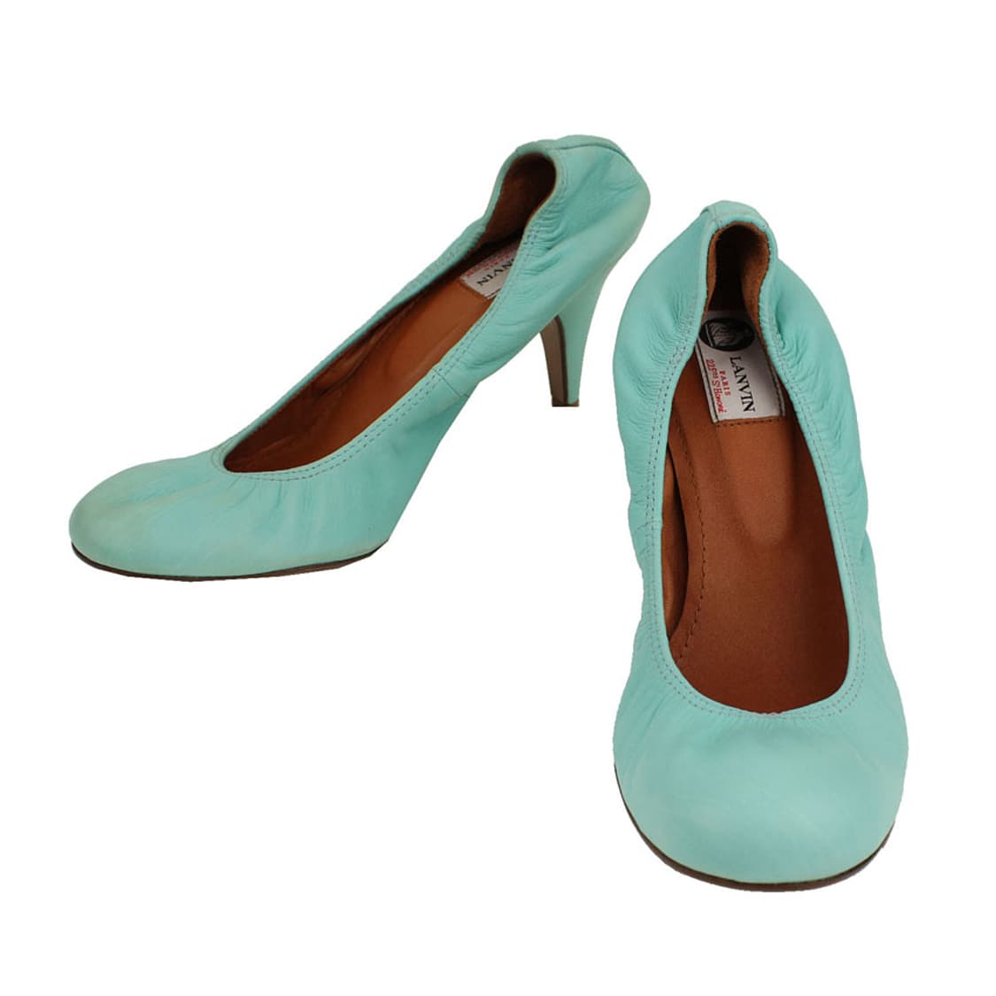 랑방 에메랄드그린 밴딩 펌프스 40 상품이미지1