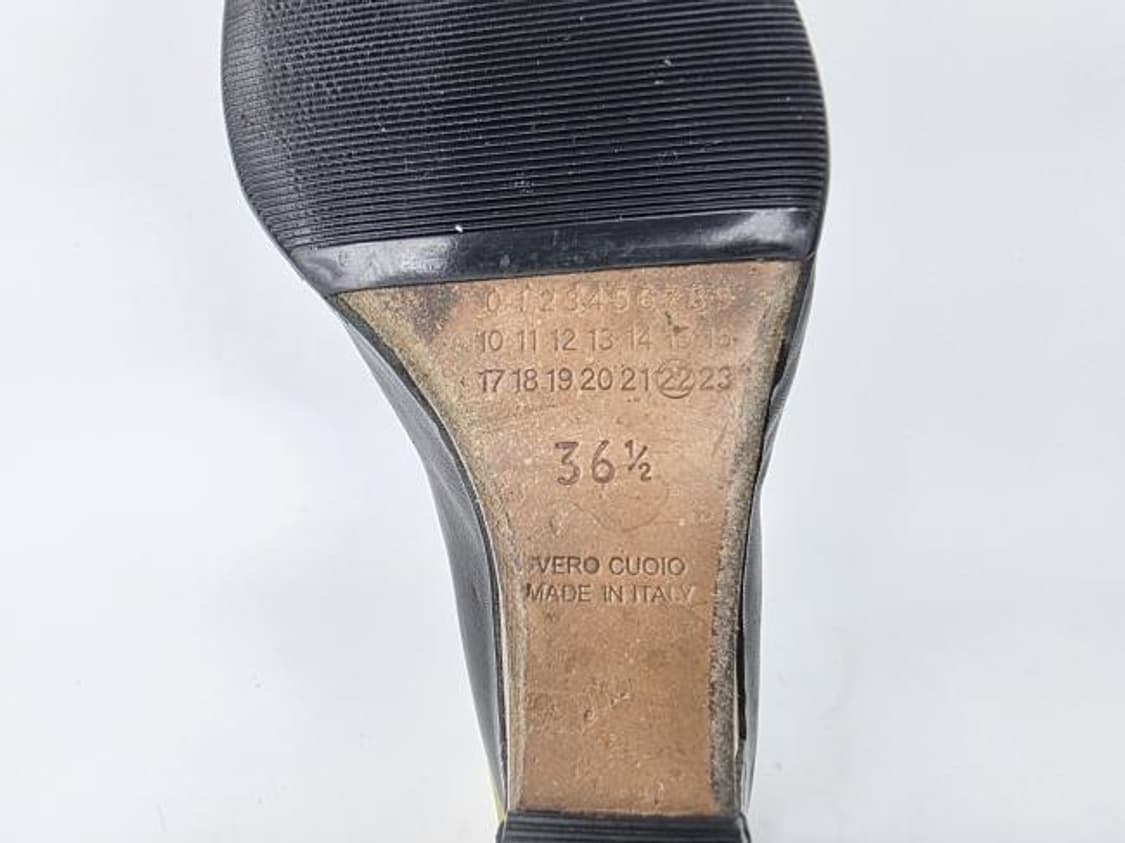 메종 마르지엘라 라인22 블랙 가죽 앵클부츠 상품이미지5