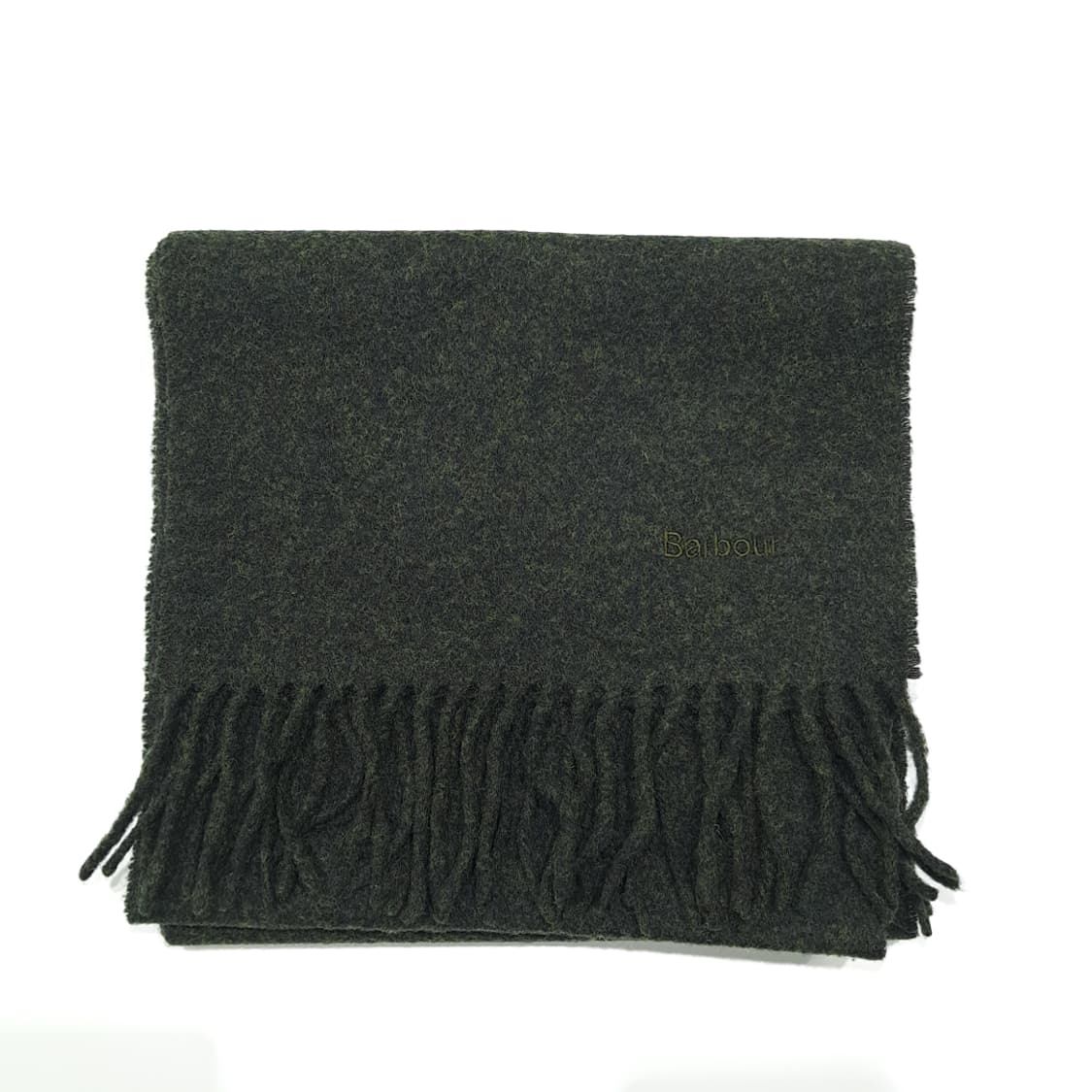 MX473 바버 90s 스코틀랜드판 램스울 올리브 머플러 목도리 상품이미지7