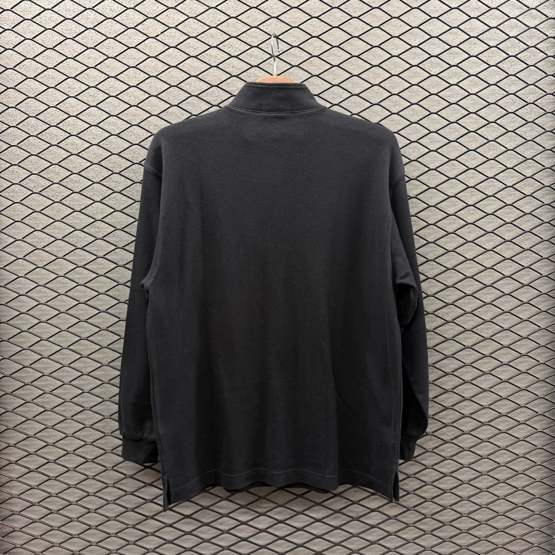 겐조 반집업 니트 포켓 컬러풀 넥카라 자수로고 디테일 블랙 상품이미지3