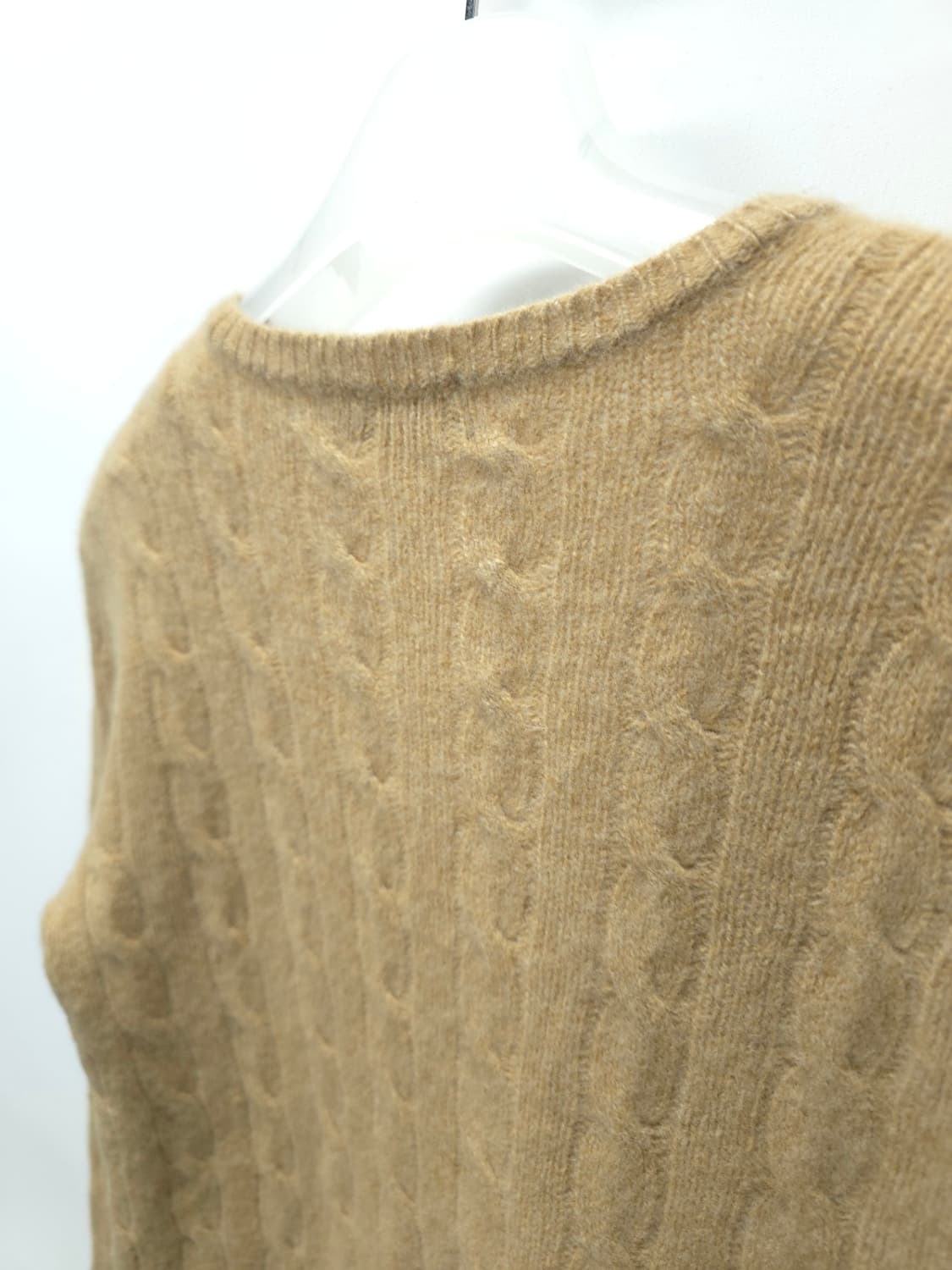 폴로 캐시미어 케이블 브이니트 (여성44~55) 상품이미지9