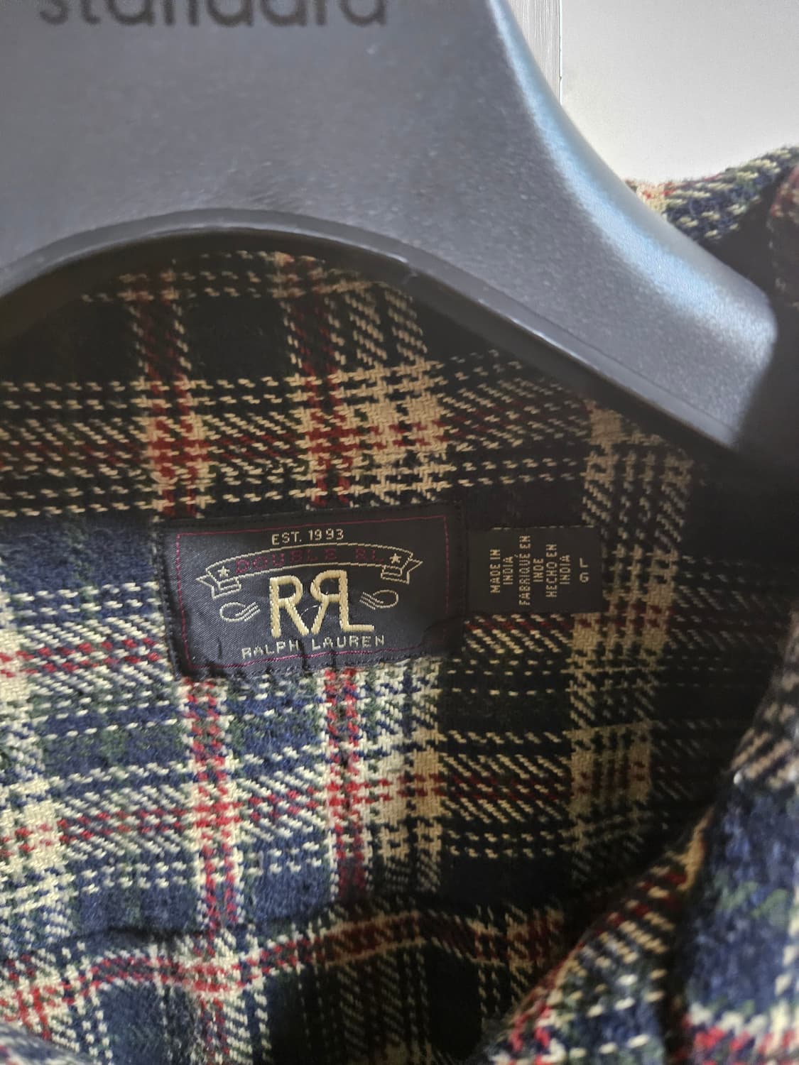 rrl 플래드 트윌 셔츠 L 상품이미지3