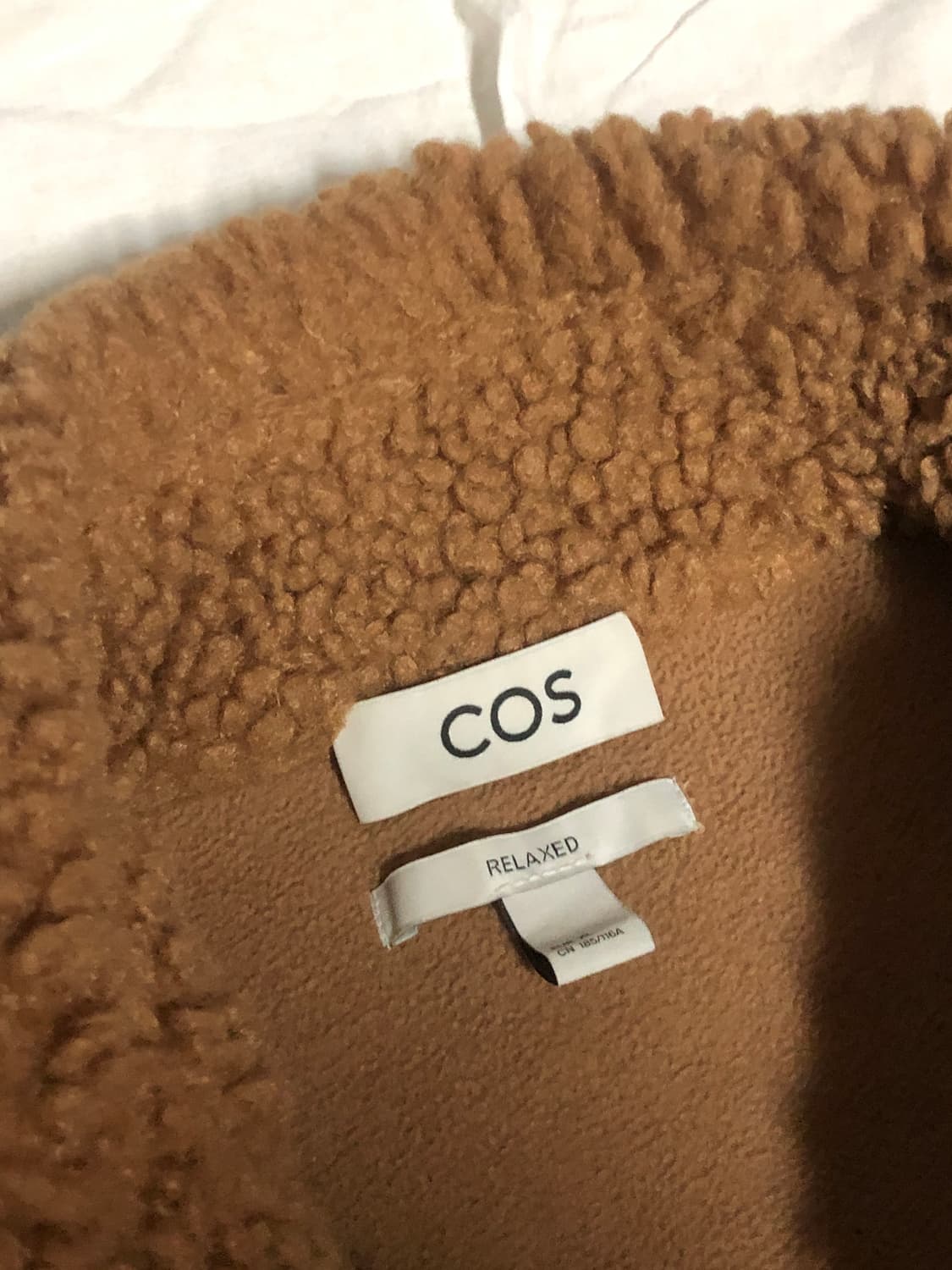 COS 테디 집업자켓 베이지 XL 상품이미지5