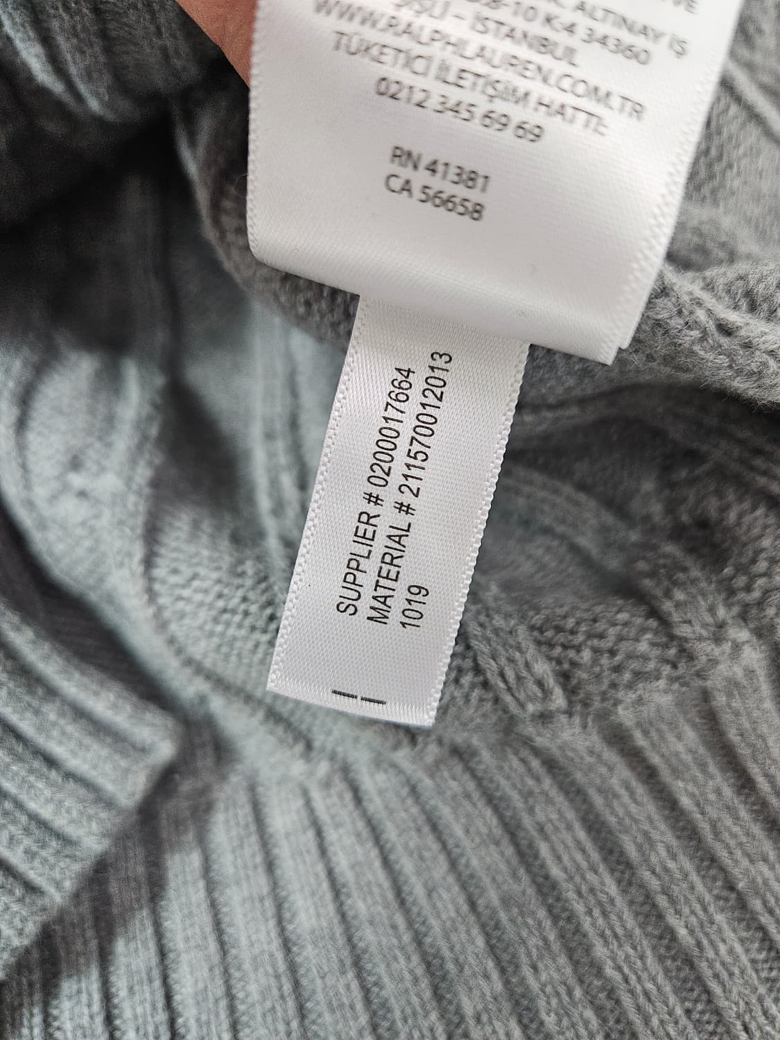 폴로 랄프로렌 신형 케이블니트 꽈배기 스웨터 여성 S 그레이 상품이미지6