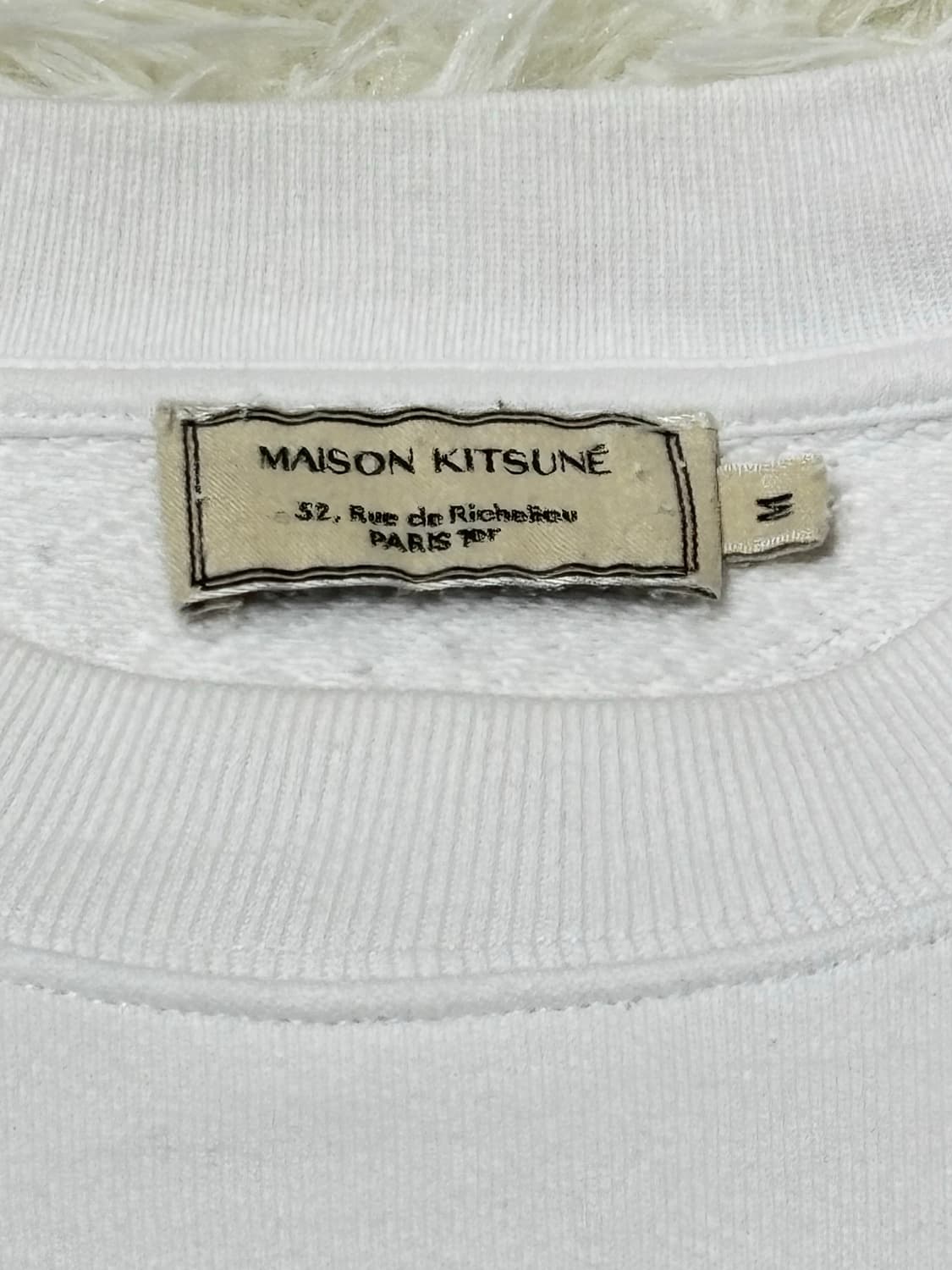 메종키츠네 자수로고 화이트 맨투맨 상품이미지6