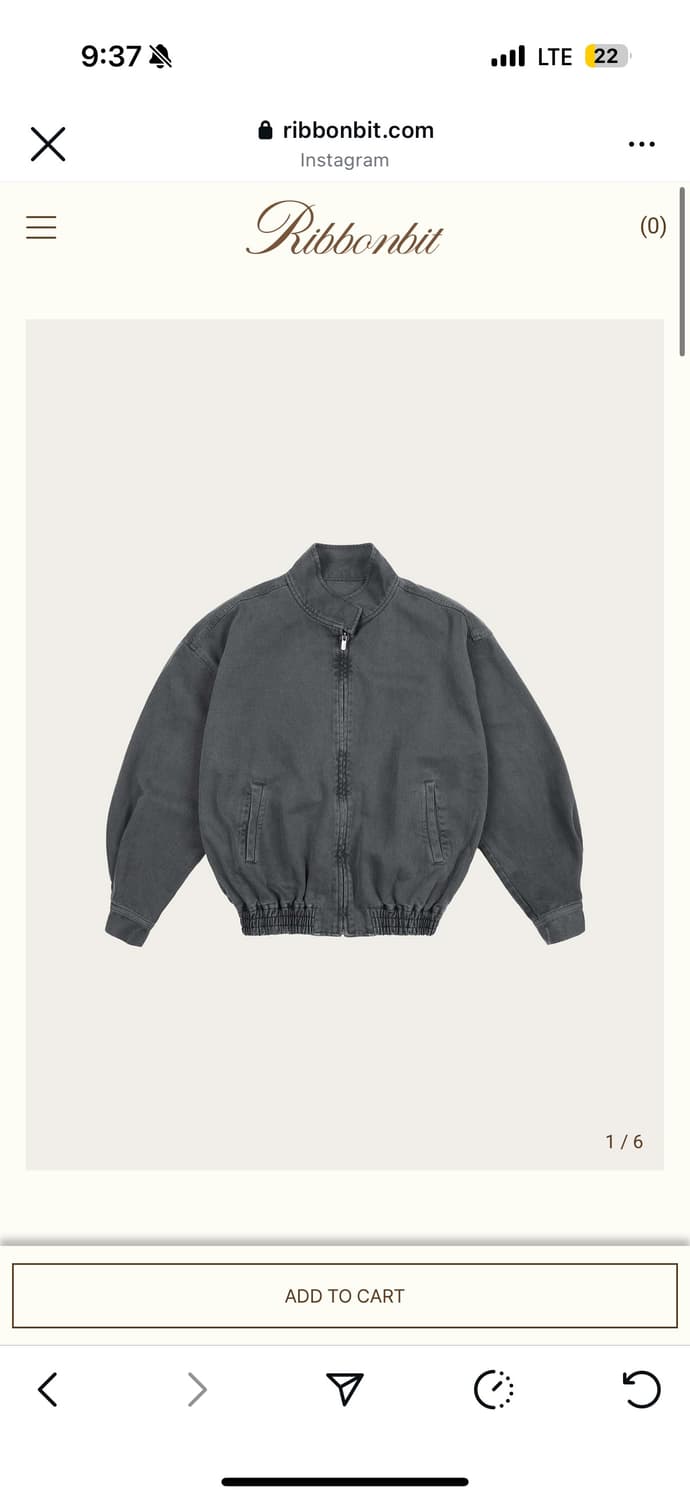 리본빛  Dani Denim Jacket - Gray 상품이미지1